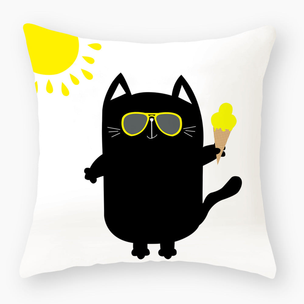 Fashionable Cute Cat Light Peach Skin Pillowcase - Bellarte Enchanté Fashionable Cute Cat Light Peach Skin Pillowcase